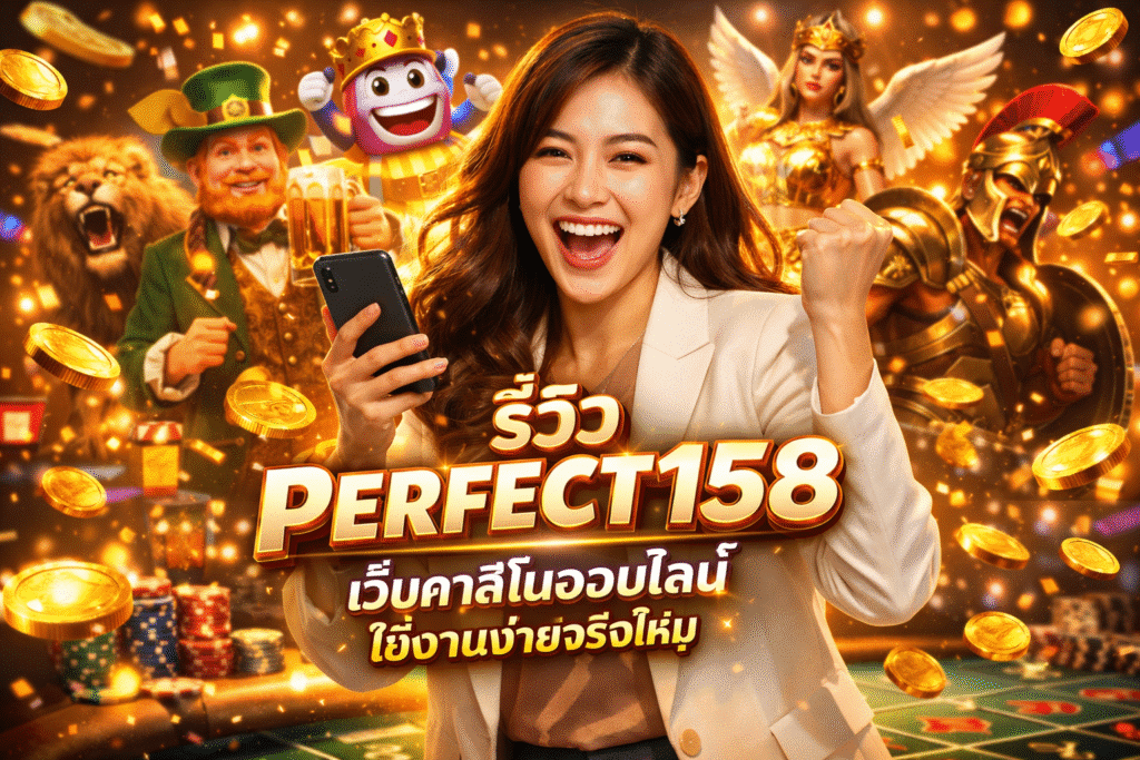 รีวิว PERFECT158 เว็บคาสิโนออนไลน์ ใช้งานง่ายจริงไหม
