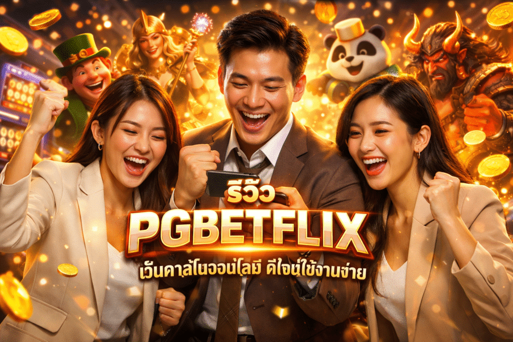 รีวิว PGBETFLIX เว็บคาสิโนออนไลน์ ดีไซน์ใช้งานง่าย