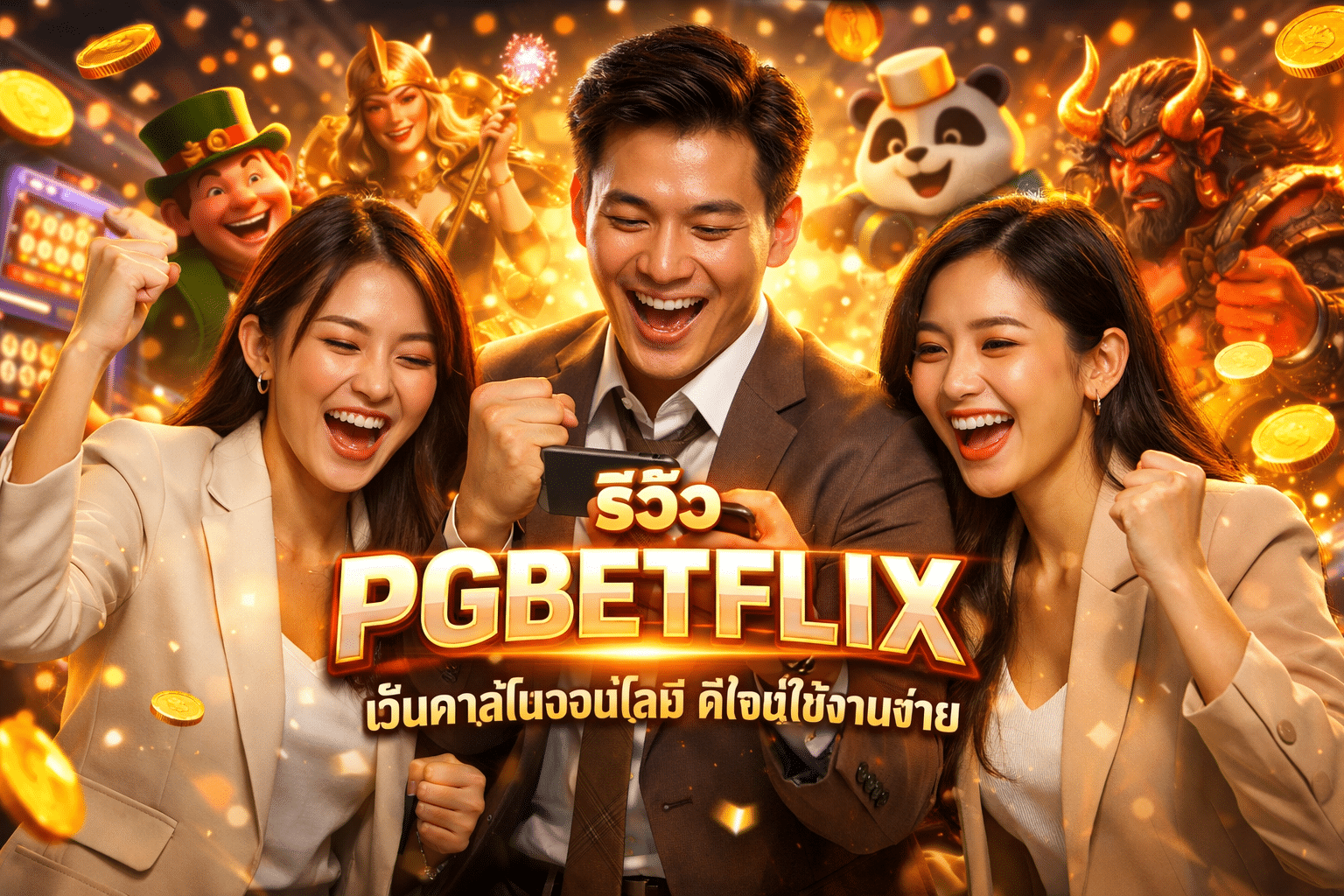 รีวิว PGBETFLIX เว็บคาสิโนออนไลน์ ดีไซน์ใช้งานง่าย